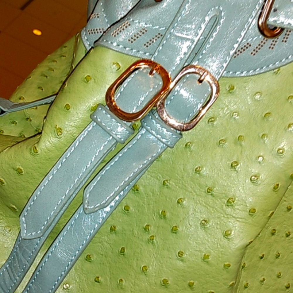 RARE Segolene Paris Embossed Strap Detail Bag - Picture 6 of 10